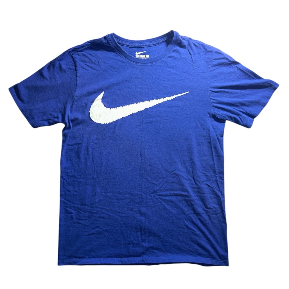 Blue Nike logo tee